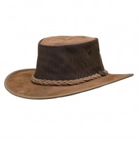 Barmah Suede Hickory Cooler  Foldaway Hat. 1064. Made in Australia